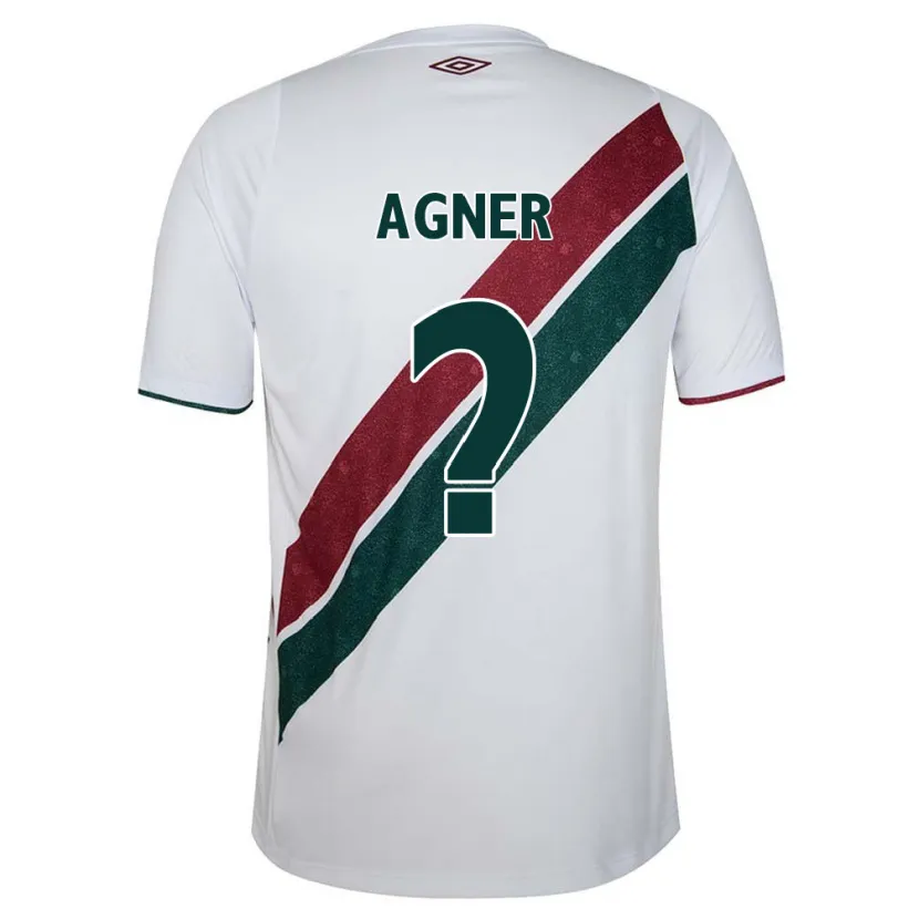 Danxen Enfant Maillot Agner #0 Blanc Vert Bordeaux Tenues Extérieur 2024/25 T-Shirt