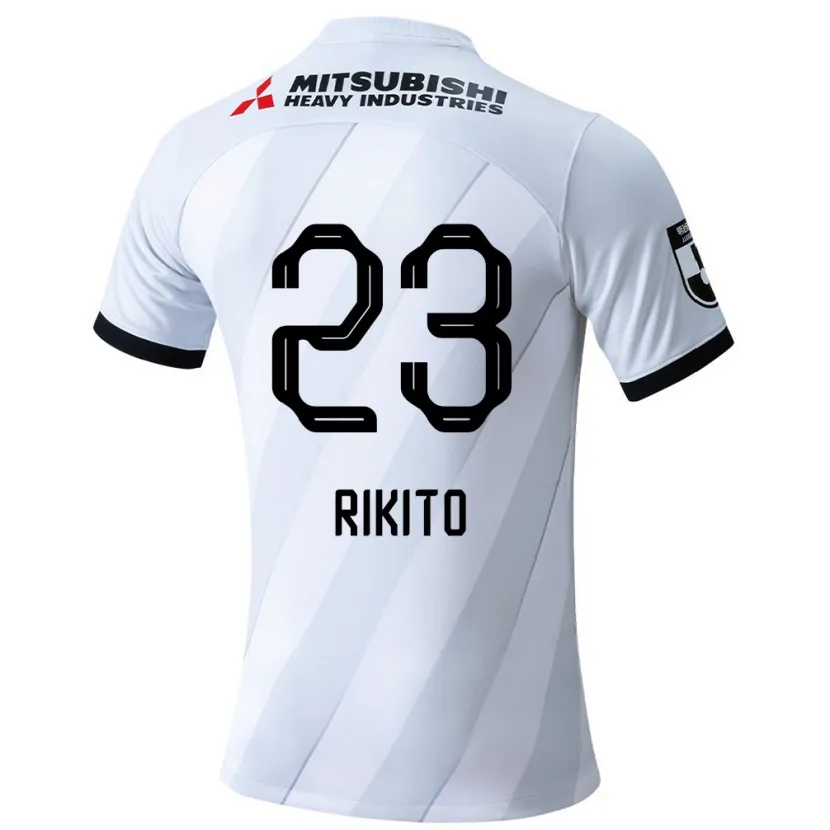 Danxen Enfant Maillot Rikito Inoue #23 Blanc Gris Tenues Extérieur 2024/25 T-Shirt