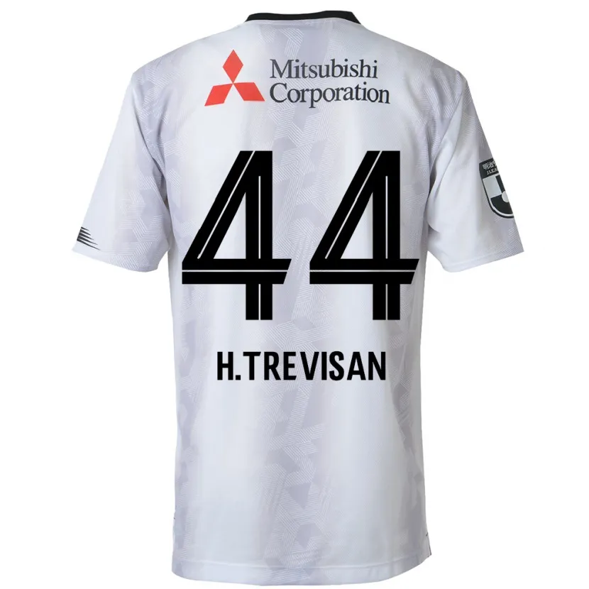 Danxen Enfant Maillot Henrique Trevisan #44 Blanc Noir Tenues Extérieur 2024/25 T-Shirt