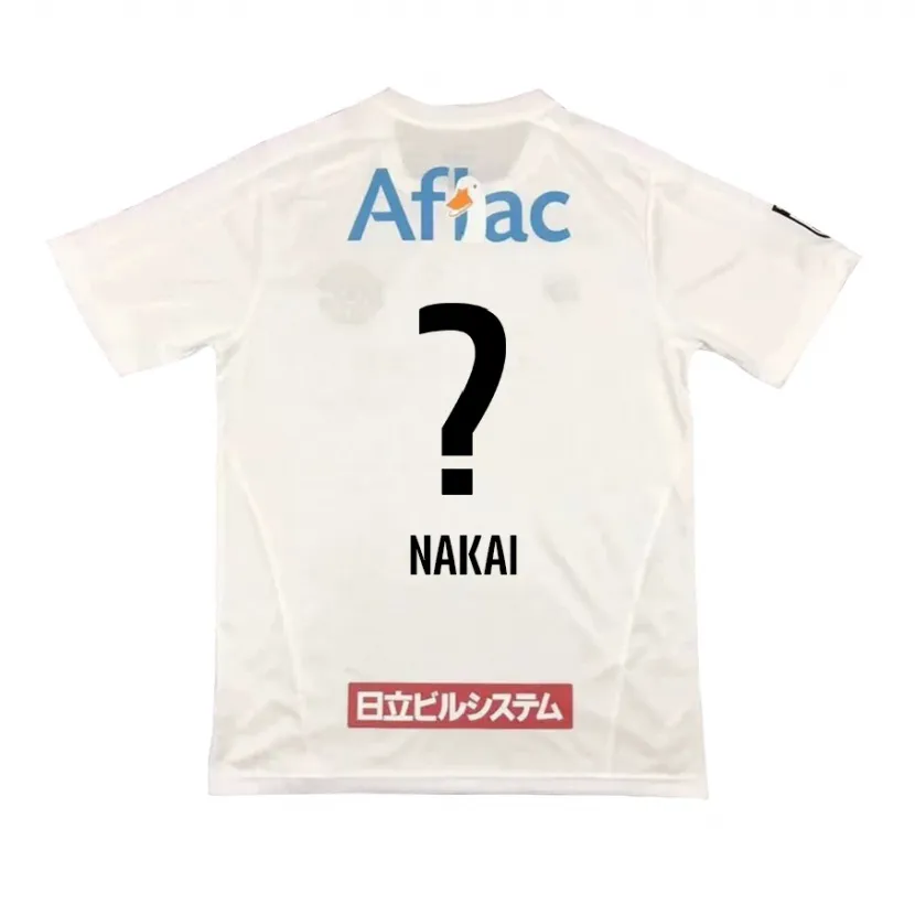 Danxen Enfant Maillot Yamato Nakai #0 Blanc Noir Tenues Extérieur 2024/25 T-Shirt