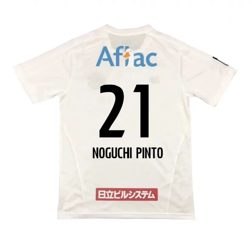 Danxen Enfant Maillot Amato Noguchi Pinto #21 Blanc Noir Tenues Extérieur 2024/25 T-Shirt