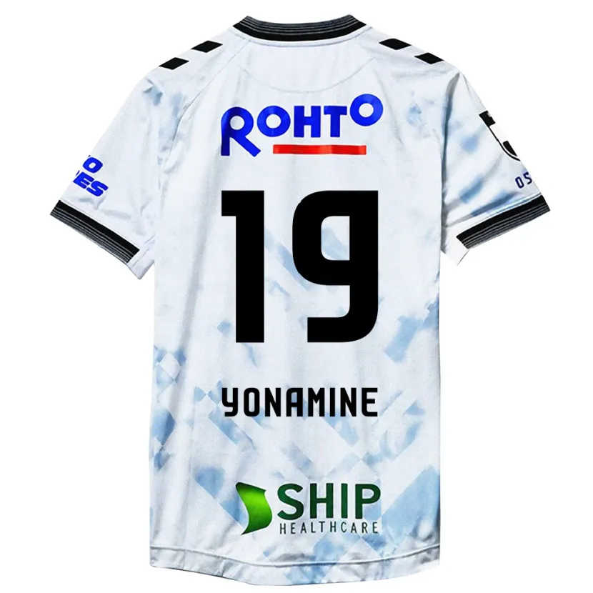 Danxen Enfant Maillot Kotaro Yonamine #19 Blanc Noir Tenues Extérieur 2024/25 T-Shirt