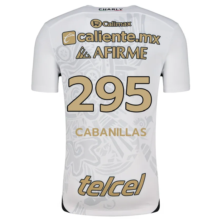 Danxen Enfant Maillot Osvaldo Cabanillas #295 Blanc Noir Tenues Extérieur 2024/25 T-Shirt