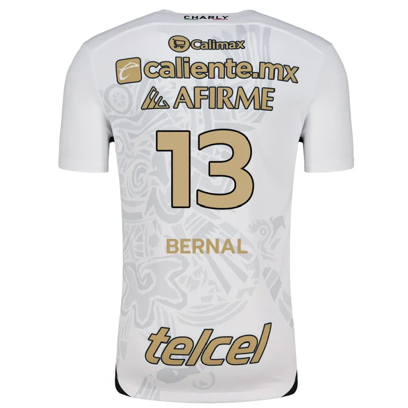 Danxen Enfant Maillot Mayra Pelayo-Bernal #13 Blanc Noir Tenues Extérieur 2024/25 T-Shirt