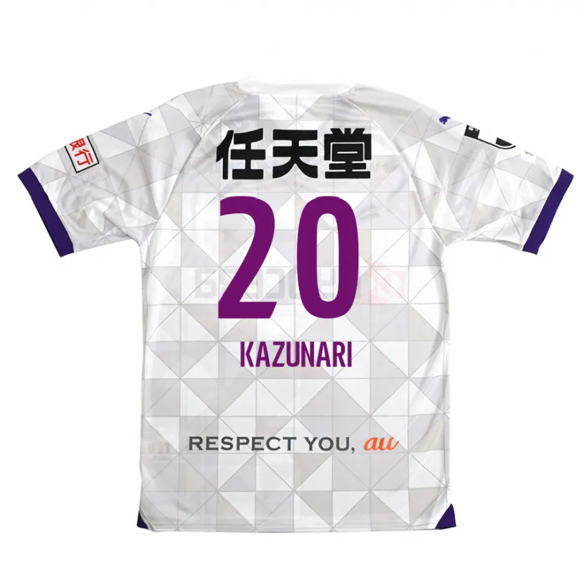 Danxen Enfant Maillot Kazunari Kita #20 Blanc Violet Tenues Extérieur 2024/25 T-Shirt