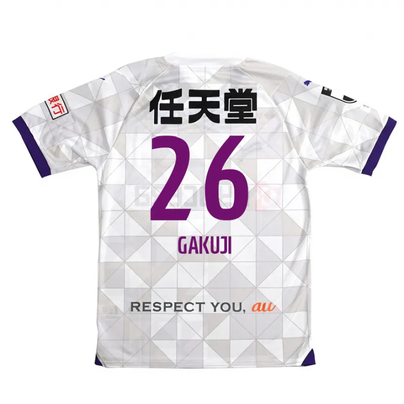 Danxen Enfant Maillot Gakuji Ota #26 Blanc Violet Tenues Extérieur 2024/25 T-Shirt