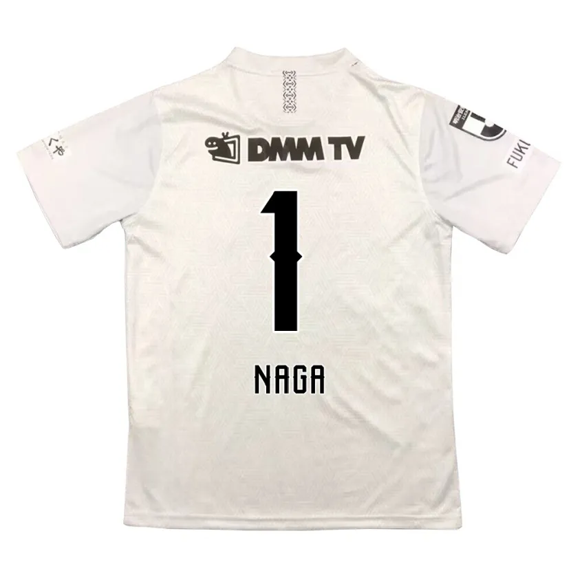 Danxen Enfant Maillot Takumi Nagaishi #1 Gris Noir Tenues Extérieur 2024/25 T-Shirt