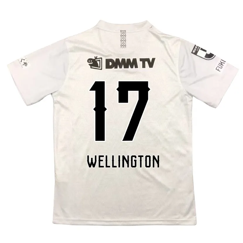 Danxen Enfant Maillot Wellington #17 Gris Noir Tenues Extérieur 2024/25 T-Shirt