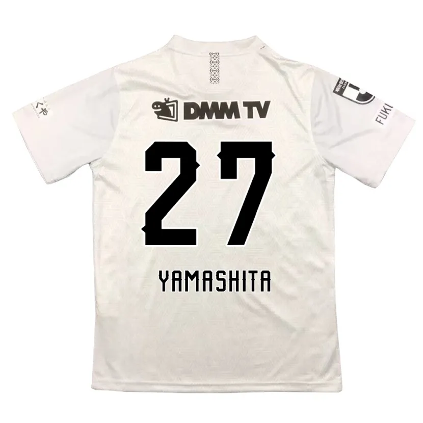 Danxen Enfant Maillot Sotaro Yamashita #27 Gris Noir Tenues Extérieur 2024/25 T-Shirt