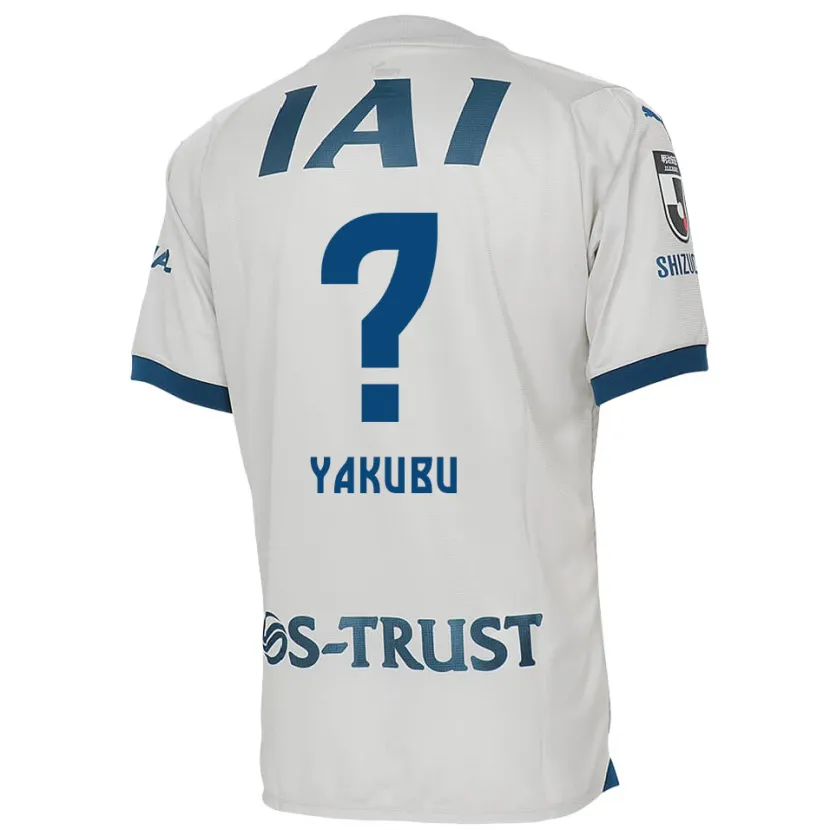 Danxen Enfant Maillot Aziz Yakubu #0 Blanc Bleu Tenues Extérieur 2024/25 T-Shirt