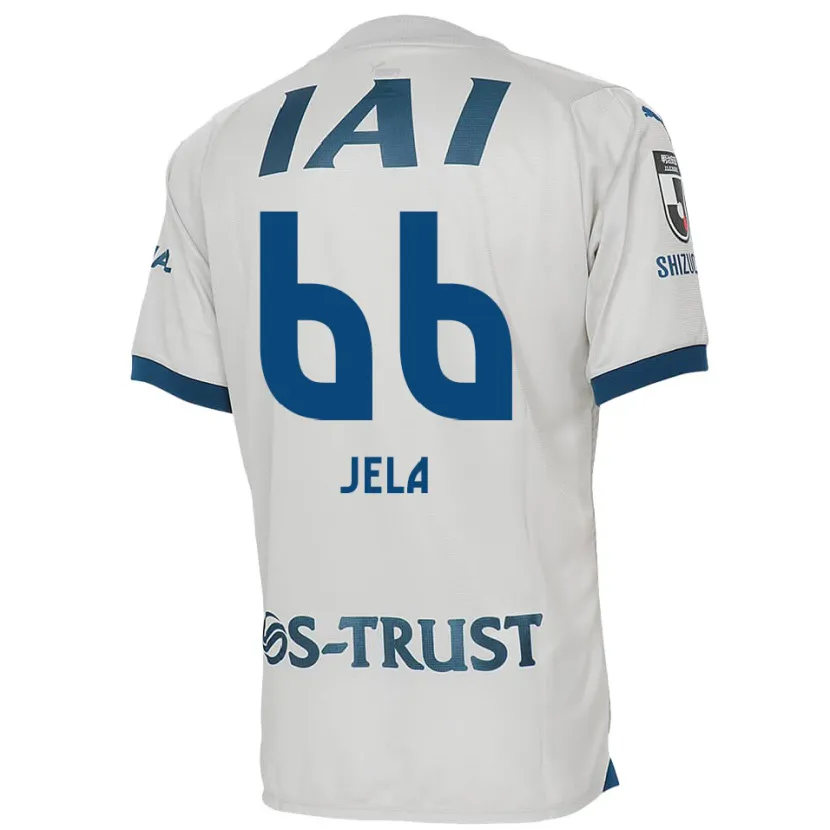 Danxen Enfant Maillot Jelani Reshaun Sumiyoshi #66 Blanc Bleu Tenues Extérieur 2024/25 T-Shirt