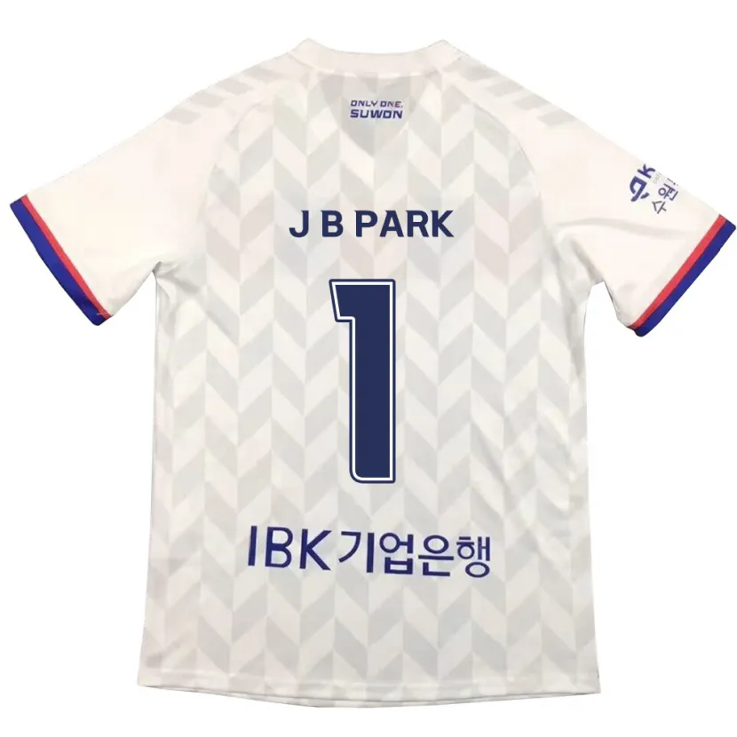 Danxen Enfant Maillot Bae-Jong Park #1 Blanc Bleu Tenues Extérieur 2024/25 T-Shirt