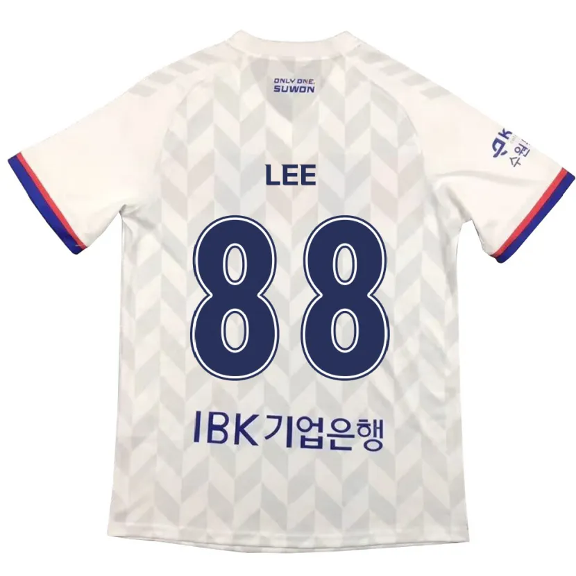 Danxen Enfant Maillot Yong Lee #88 Blanc Bleu Tenues Extérieur 2024/25 T-Shirt