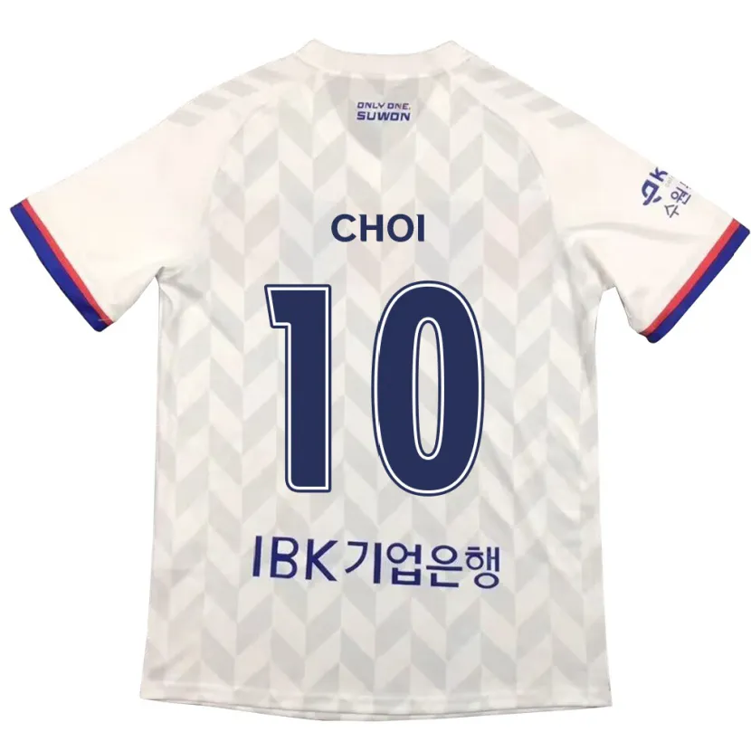 Danxen Enfant Maillot San Choi #10 Blanc Bleu Tenues Extérieur 2024/25 T-Shirt