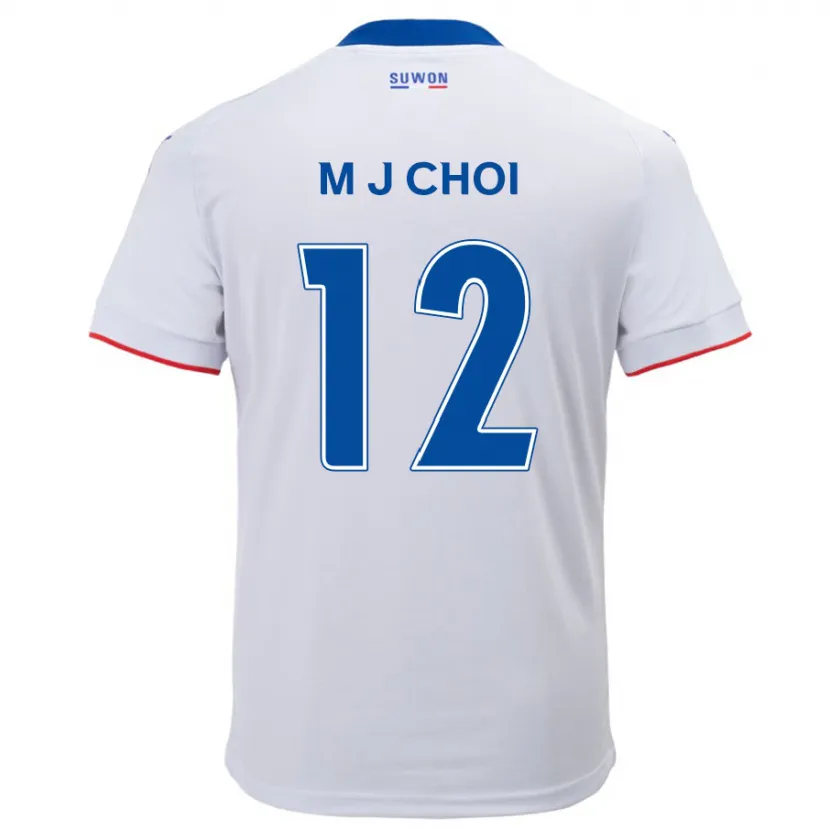 Danxen Enfant Maillot Ji-Moog Choi #12 Blanc Bleu Tenues Extérieur 2024/25 T-Shirt