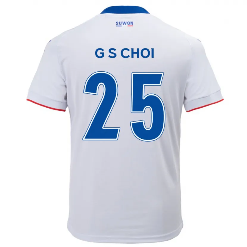 Danxen Enfant Maillot Sung-Geun Choi #25 Blanc Bleu Tenues Extérieur 2024/25 T-Shirt