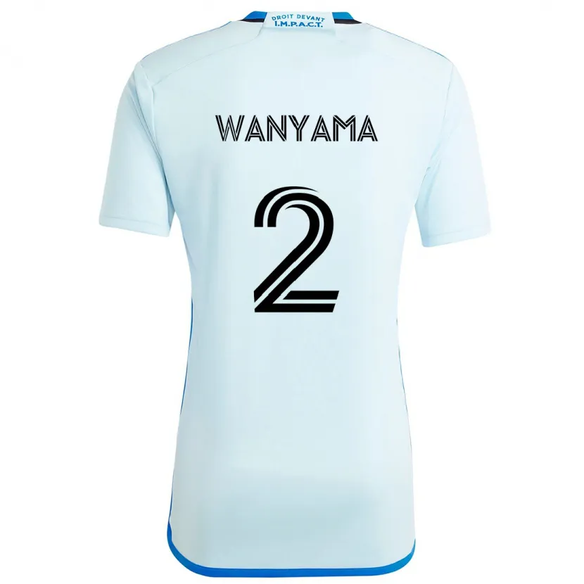 Danxen Enfant Maillot Victor Wanyama #2 Glace Bleue Tenues Extérieur 2024/25 T-Shirt