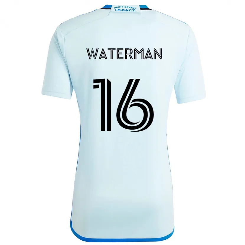 Danxen Enfant Maillot Joel Waterman #16 Glace Bleue Tenues Extérieur 2024/25 T-Shirt