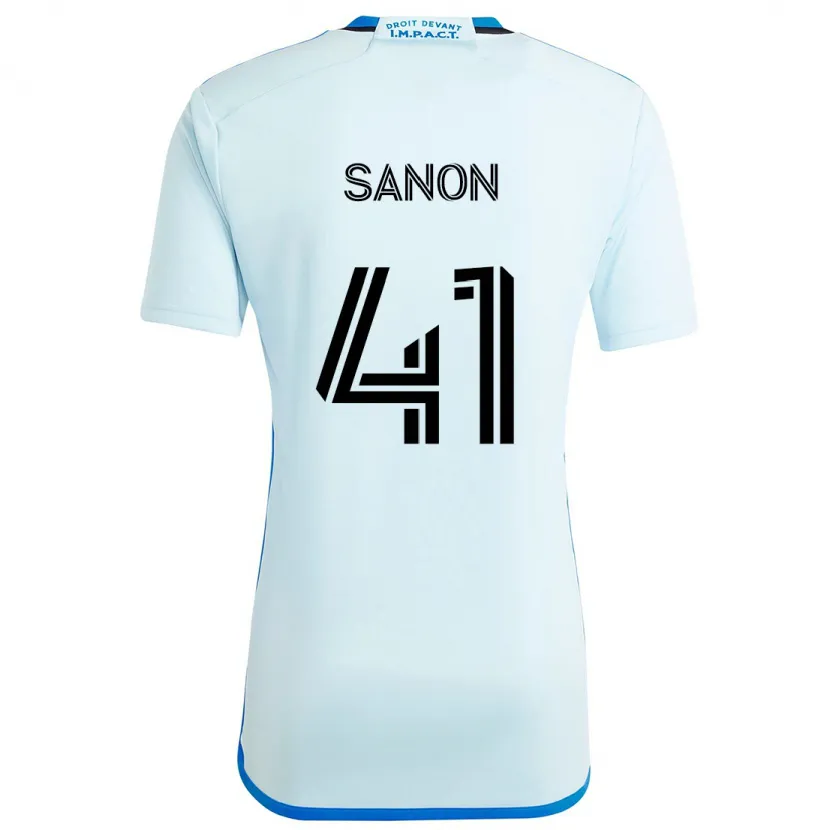 Danxen Enfant Maillot Jérémy Sanon #41 Glace Bleue Tenues Extérieur 2024/25 T-Shirt