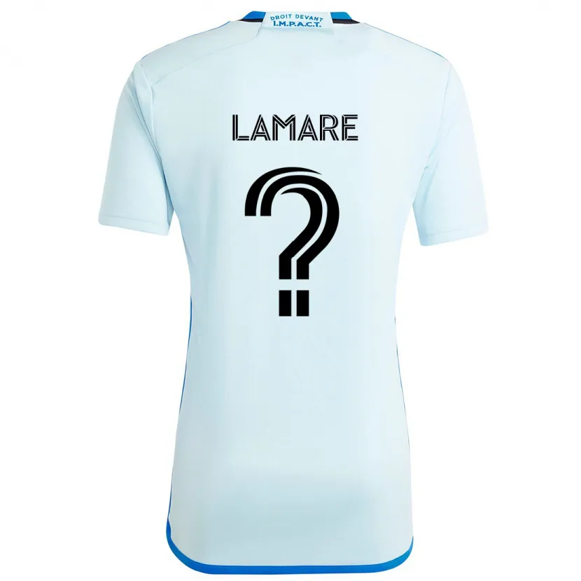 Danxen Enfant Maillot Samuel Lamare #0 Glace Bleue Tenues Extérieur 2024/25 T-Shirt