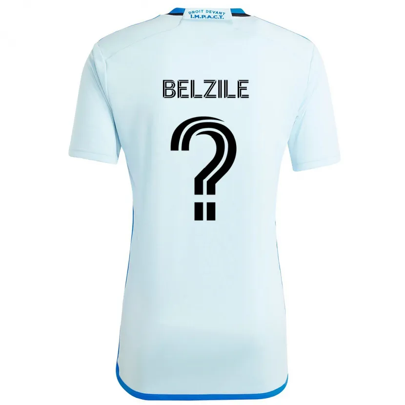 Danxen Enfant Maillot Jean-Christophe Belzile #0 Glace Bleue Tenues Extérieur 2024/25 T-Shirt