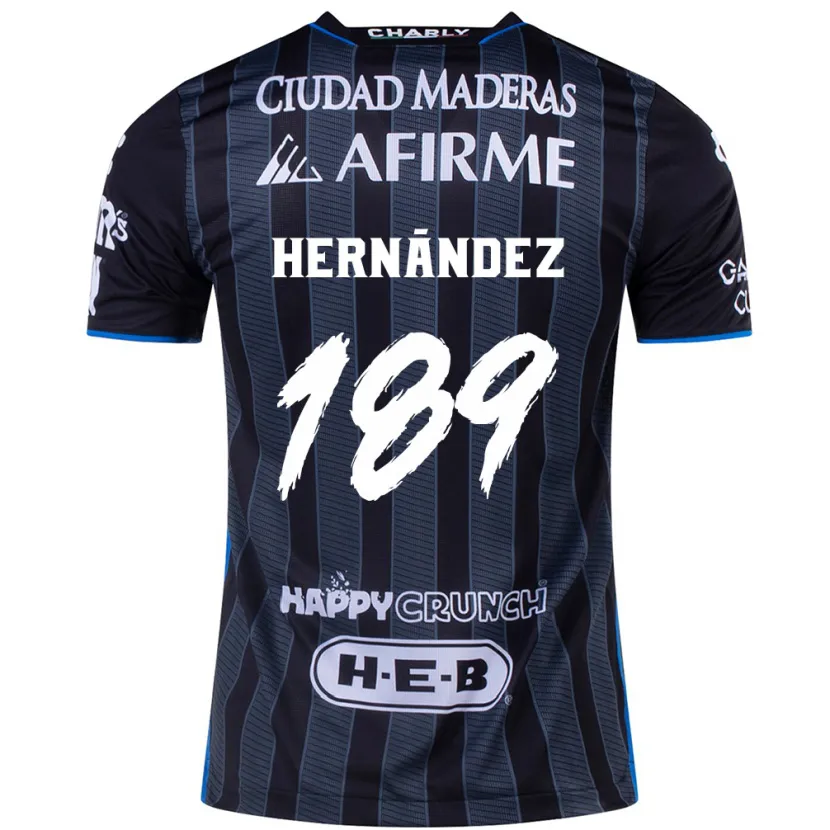 Danxen Enfant Maillot Sebastián Hernández #189 Blanc Noir Tenues Extérieur 2024/25 T-Shirt