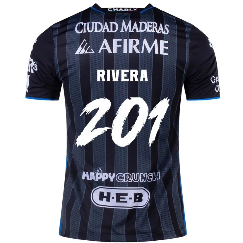 Danxen Enfant Maillot Christian Rivera #201 Blanc Noir Tenues Extérieur 2024/25 T-Shirt