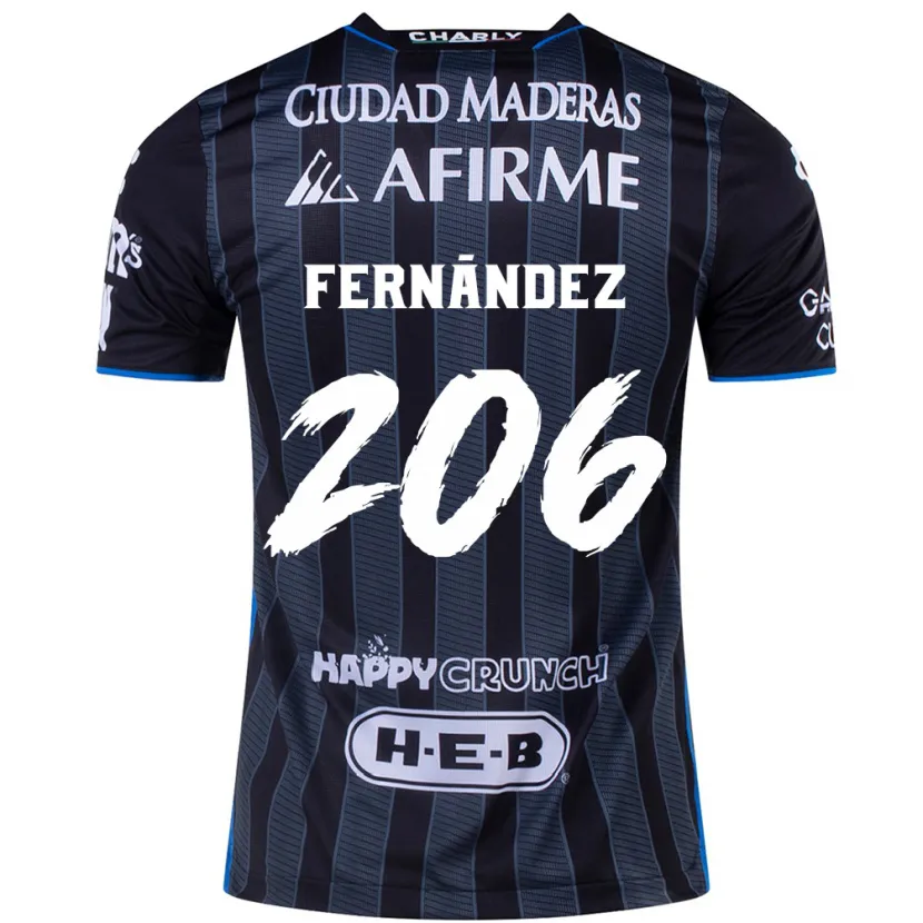 Danxen Enfant Maillot Erik Fernández #206 Blanc Noir Tenues Extérieur 2024/25 T-Shirt