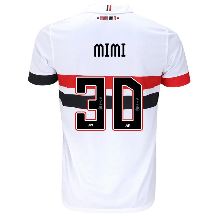 Danxen Homme Maillot Mimi #30 Blanc Rouge Noir Tenues Domicile 2024/25 T-Shirt