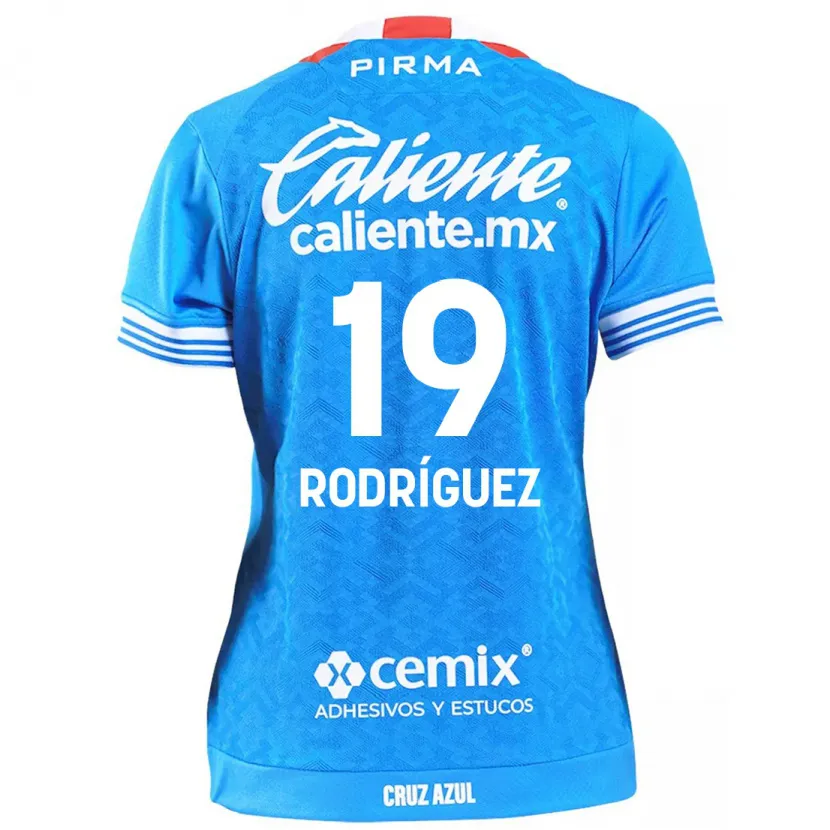 Danxen Homme Maillot Carlos Rodríguez #19 Bleu Ciel Tenues Domicile 2024/25 T-Shirt