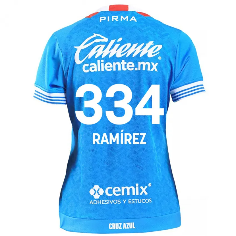 Danxen Homme Maillot Mauricio Ramírez #334 Bleu Ciel Tenues Domicile 2024/25 T-Shirt