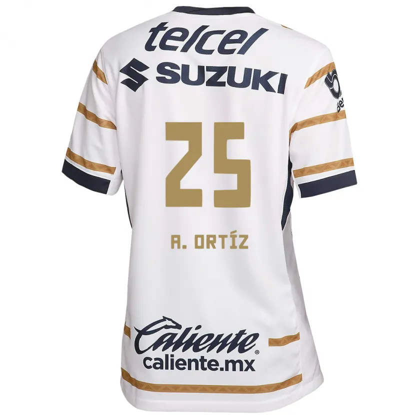 Danxen Homme Maillot Arturo Ortiz #25 Obsidienne Blanche Tenues Domicile 2024/25 T-Shirt