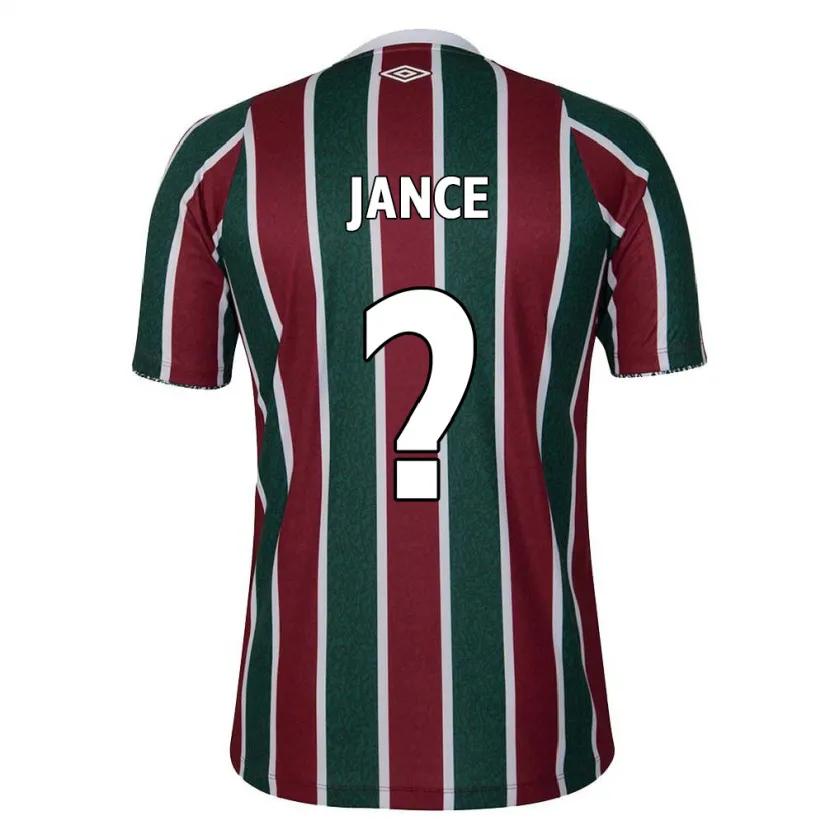 Danxen Homme Maillot Léo Jance #0 Vert Marron Blanc Tenues Domicile 2024/25 T-Shirt