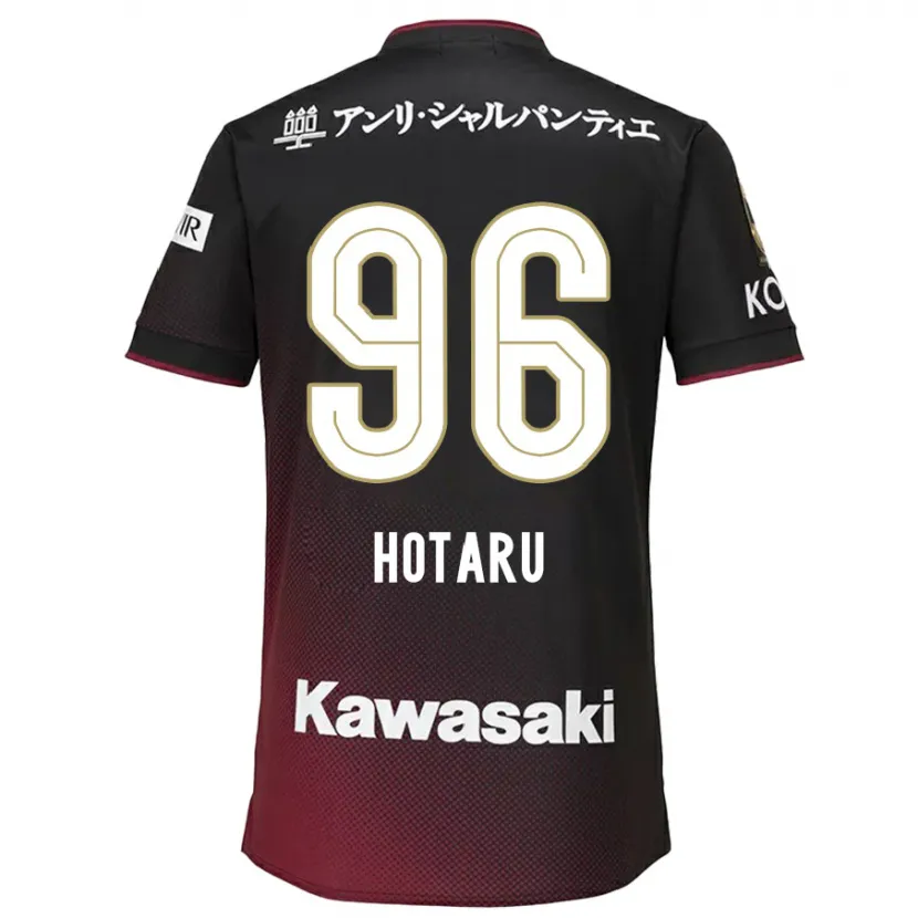 Danxen Homme Maillot Hotaru Yamaguchi #96 Noir Rouge Tenues Domicile 2024/25 T-Shirt