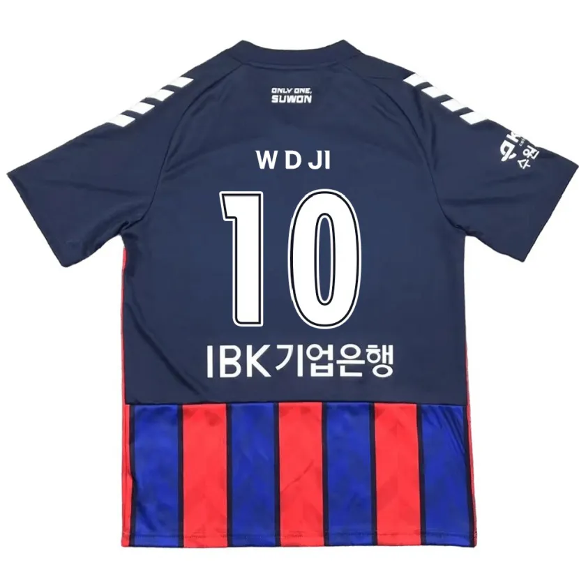 Danxen Homme Maillot Dong-Won Ji #10 Bleu Rouge Tenues Domicile 2024/25 T-Shirt