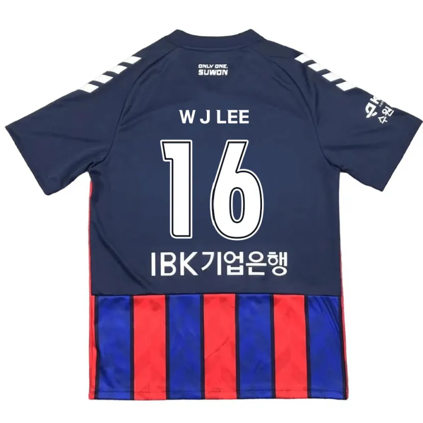 Danxen Homme Maillot Jae-Won Lee #16 Bleu Rouge Tenues Domicile 2024/25 T-Shirt