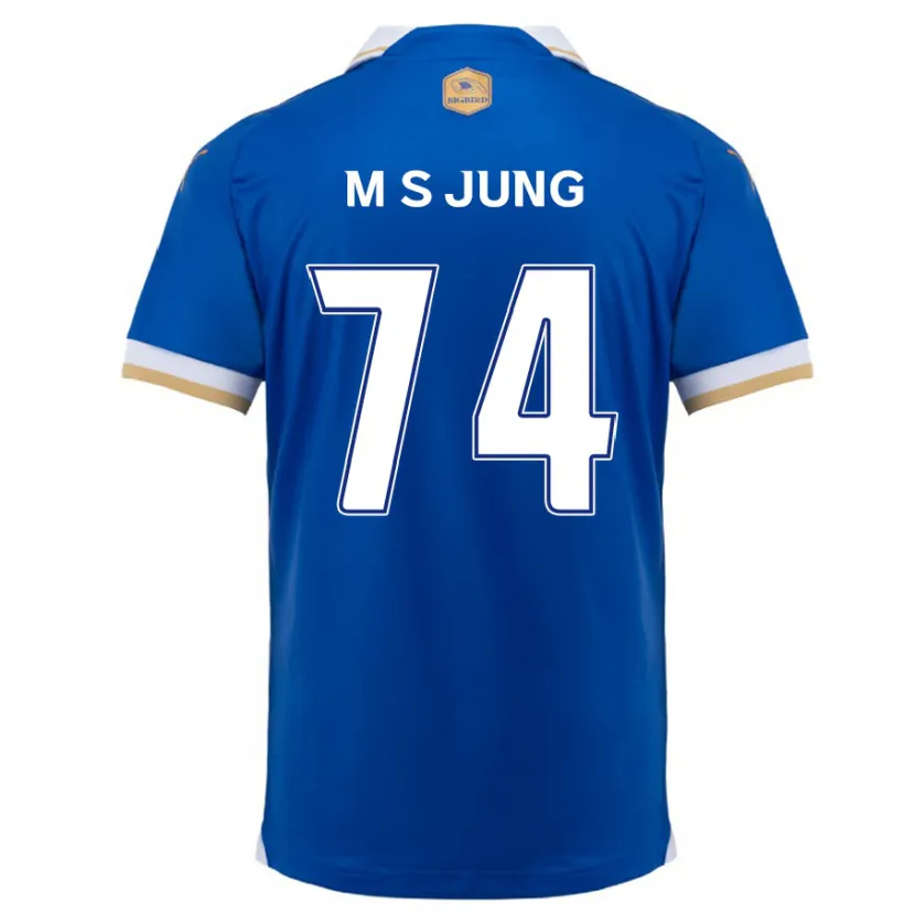 Danxen Homme Maillot Sung-Min Jung #74 Bleu Blanc Tenues Domicile 2024/25 T-Shirt