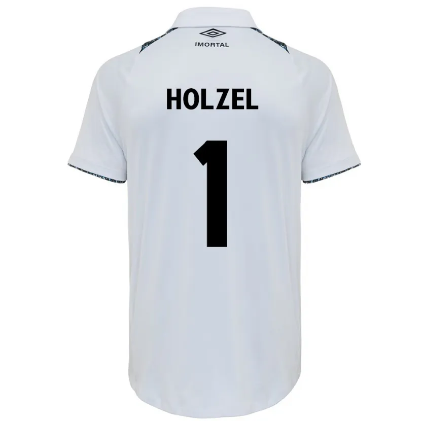 Danxen Homme Maillot Vivi Holzel #1 Blanc Bleu Tenues Extérieur 2024/25 T-Shirt