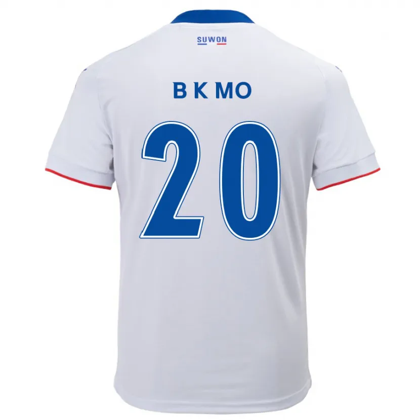 Danxen Homme Maillot Kyung-Bin Mo #20 Blanc Bleu Tenues Extérieur 2024/25 T-Shirt