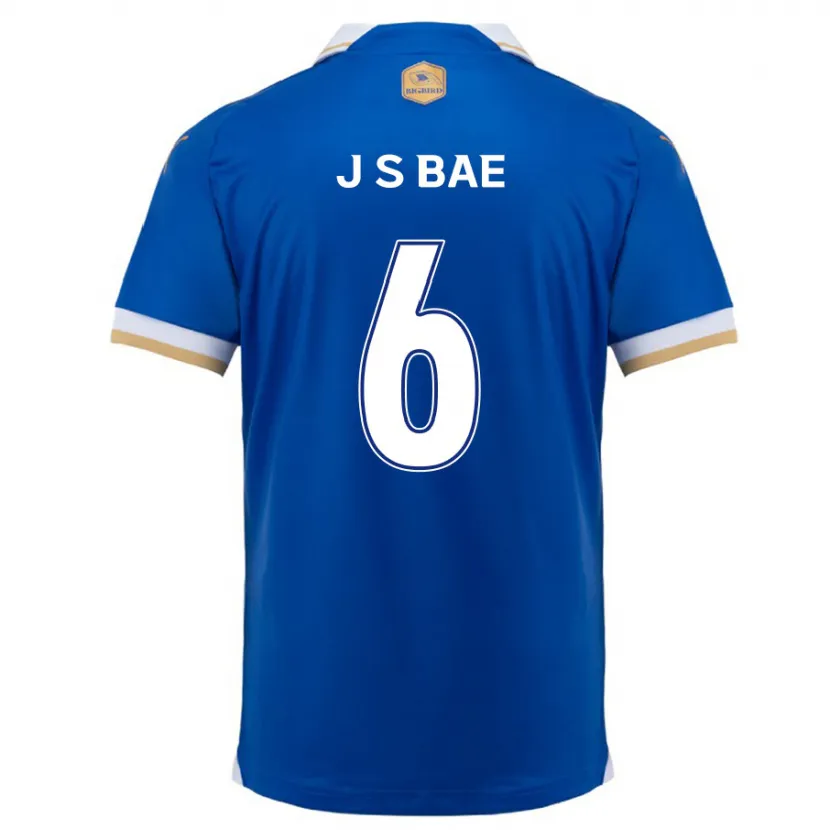 Danxen Femme Maillot Seo-Joon Bae #6 Bleu Blanc Tenues Domicile 2024/25 T-Shirt