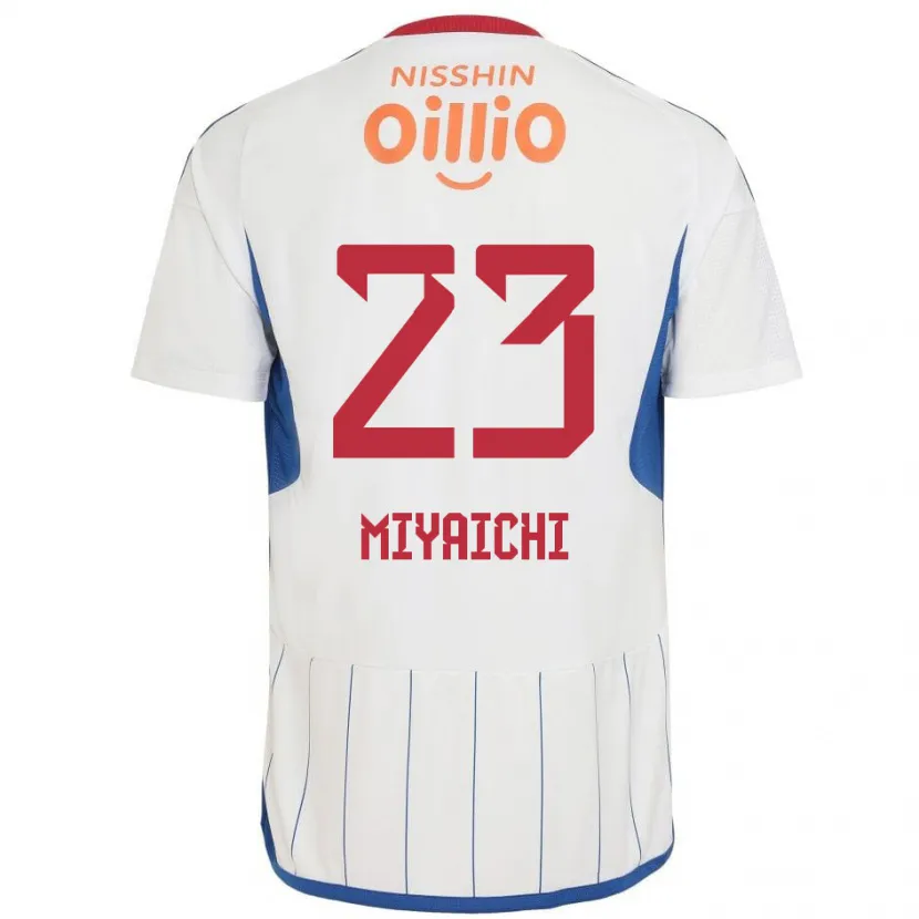 Danxen Femme Maillot Ryo Miyaichi #23 Blanc Bleu Rouge Tenues Extérieur 2024/25 T-Shirt