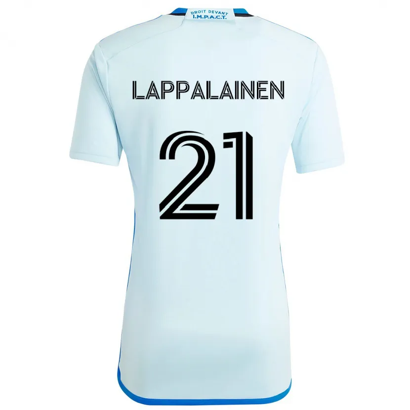 Danxen Femme Maillot Lassi Lappalainen #21 Glace Bleue Tenues Extérieur 2024/25 T-Shirt