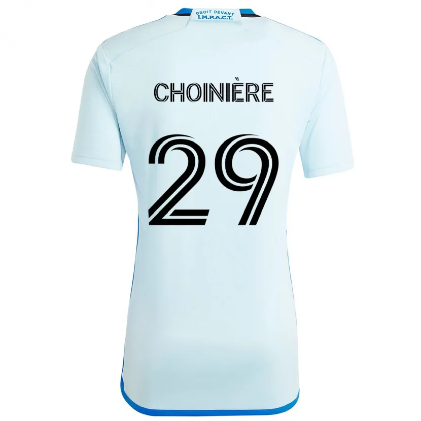 Danxen Femme Maillot Mathieu Choinière #29 Glace Bleue Tenues Extérieur 2024/25 T-Shirt