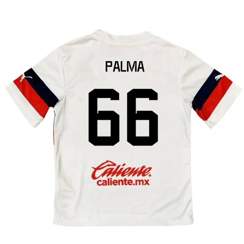 Danxen Femme Maillot Arturo Palma #66 Blanc Rouge Tenues Extérieur 2024/25 T-Shirt