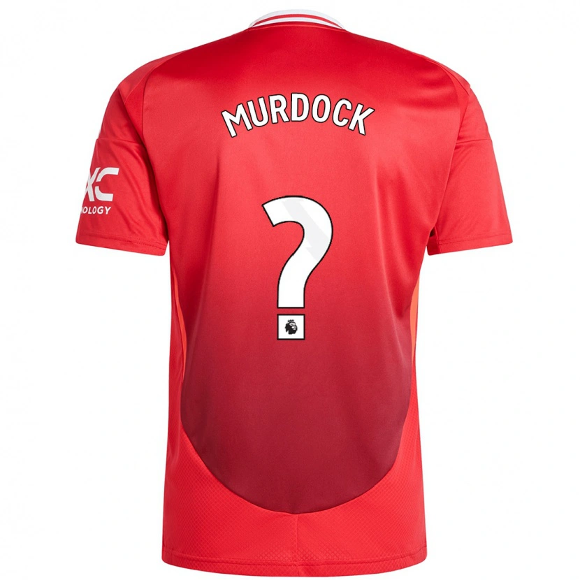 Danxen Enfant Maillot Will Murdock #0 Rouge Vif Tenues Domicile 2024/25 T-Shirt