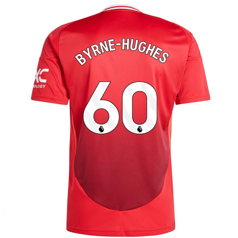 Danxen Enfant Maillot Cameron Byrne-Hughes #60 Rouge Vif Tenues Domicile 2024/25 T-Shirt