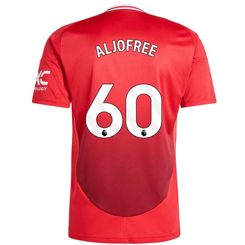 Danxen Enfant Maillot Sonny Aljofree #60 Rouge Vif Tenues Domicile 2024/25 T-Shirt