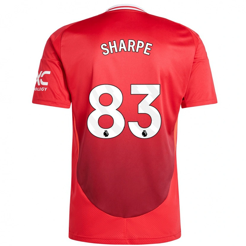 Danxen Enfant Maillot Malachi Sharpe #83 Rouge Vif Tenues Domicile 2024/25 T-Shirt