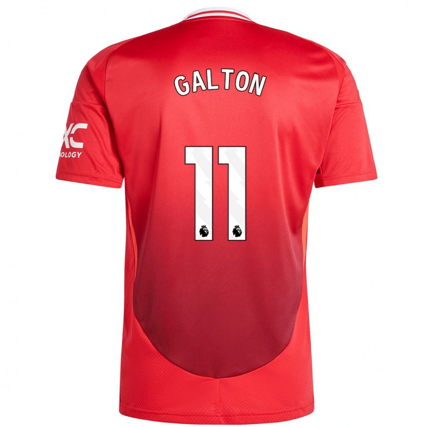 Danxen Enfant Maillot Leah Galton #11 Rouge Vif Tenues Domicile 2024/25 T-Shirt