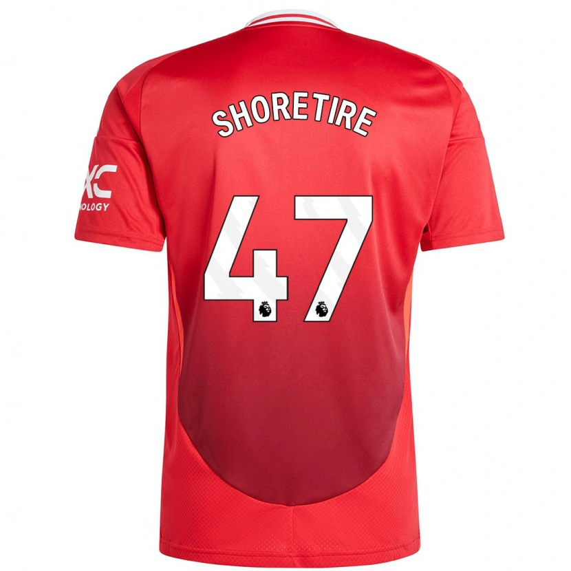 Danxen Enfant Maillot Shola Shoretire #47 Rouge Vif Tenues Domicile 2024/25 T-Shirt